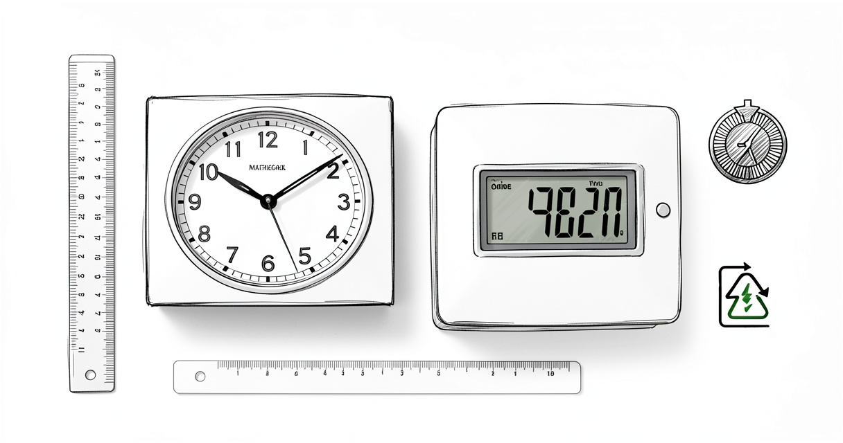 Comparatif entre horloge mécanique et horloge numérique pour tableau électrique